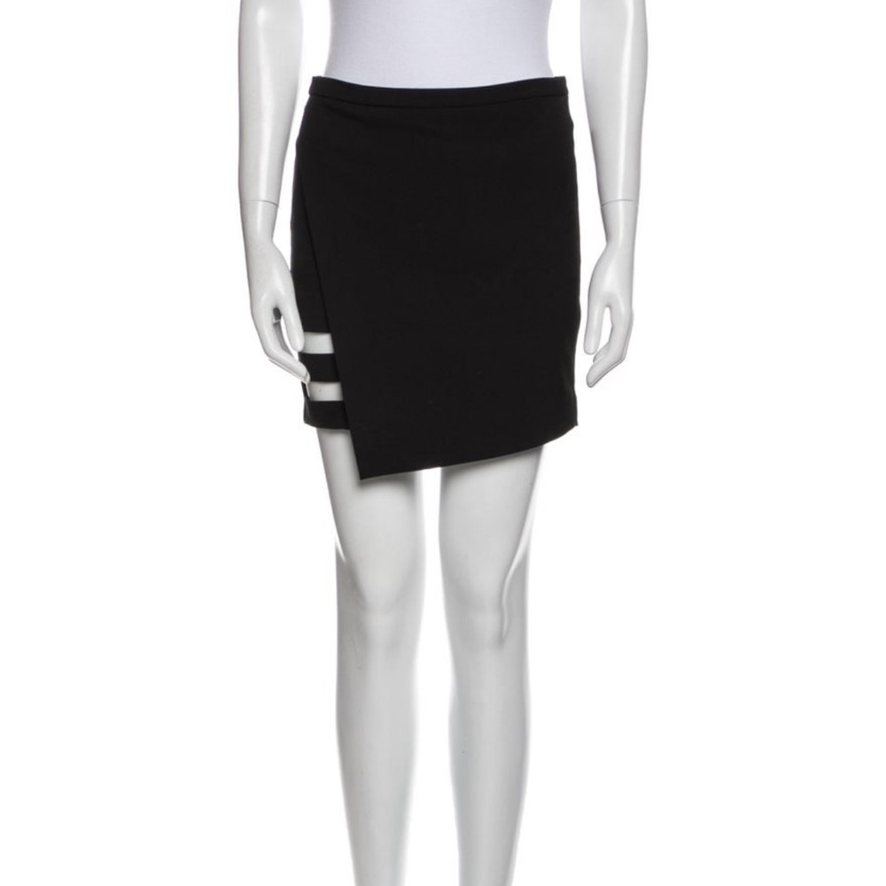 Mason Banded Cut-Out Asymmetrical Cocktail Skirt